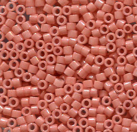 11/0 Delica Dyed Opak Peach 1363