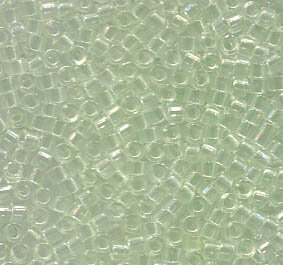 11/0 Delica Transparent Pale Green 1404