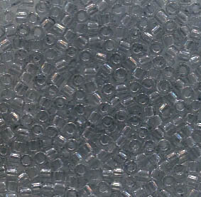 11/0 Delica Transparent Pale Grey 1406