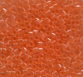11/0 Delica Transparent Peach 1411