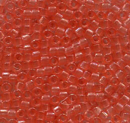 11/0 Delica Transparent Salmon 1412