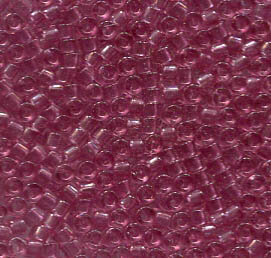 11/0 Delica Transparent  Light Rose 1413