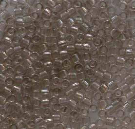 11/0 Delica Transparent Light Taupe 1416