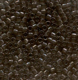 11/0 Delica Transparent Taupe 1417