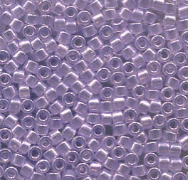 11/0 Delica Transparent Pale Amy Luster 1476