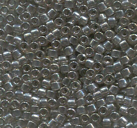 11/0 Delica Transparent Light Taupe Luster 1485