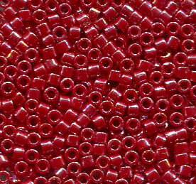 11/0 Delica Opak Cadillac Red Luster 1564