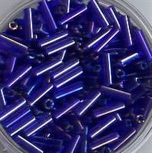 7mm Stiftperlen Blau-Lila transparent