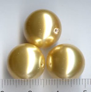 Swarovski, Gold, 14 mm
