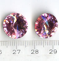 14mm Rivoli Swarovski Light Rose