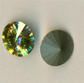 14mm Rivoli Swarovski Luminous Green