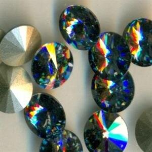 14mm Rivoli Swarovski Crystal Blue Shade