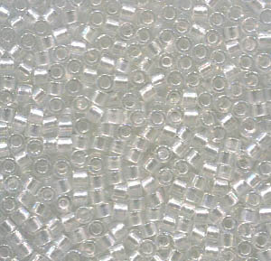 11/0 Delica Pearl Lined Crystal AB  1671