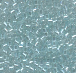 11/0 Delica Pearl Lined Glacier Blue AB  1672