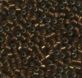11/0 Delica Silverlined Glazed Dark Honey  1682