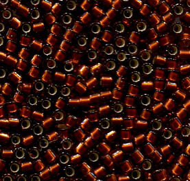 11/0 Delica Silverlined Glazed Dark Topaz  1683