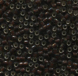 11/0 Delica Silverlined Glazed Dark Rootbeer  1684