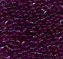 11/0 Delica Fuchsia Lined Amethyst AB 1747