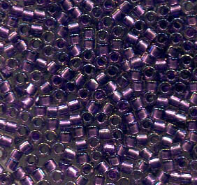 11/0 Delica Sparling Purple Lined Crystal AB 1754