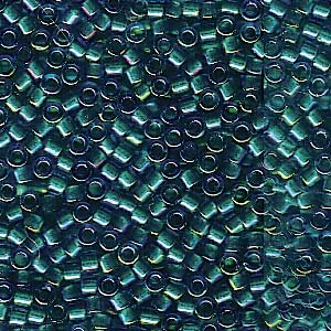 11/0 Delica Emerald Lined Aqua AB 1764