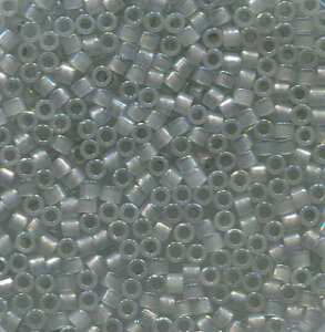 11/0 Delica Sparling Prewter Lined Opal AB 1770