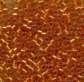 11/0 Delica Copper Pearl Lined Marigold 1702