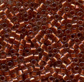 11/0 Delica Copper Pearl Lined Mist 1704