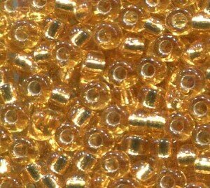 11/0 Roc. Silverlined Dark Gold 4