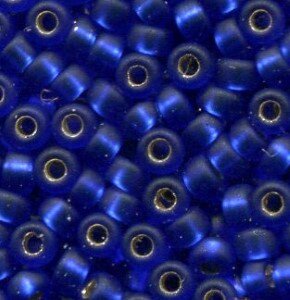 11/0 Roc. Silverlined Cobalt Matt 20F
