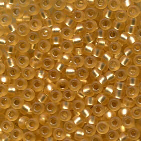 11/0 Roc. Semi Matt Silverlined Gold 1902