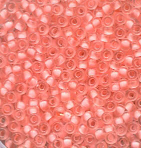 11/0 Roc. Semi Matt Pale Roselined Crystal 1934