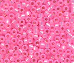 11/0 Roc. Silverlined Semi Matt Light Pink 643