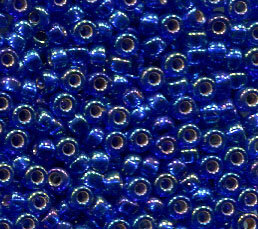 11/0 Roc. Silverlined Cobalt AB 1020