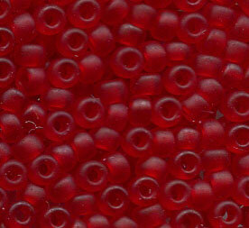 11/0 Roc. Matt Transparent Red 141F