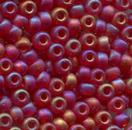11/0 Roc. Matt Transparent Red AB 141FR