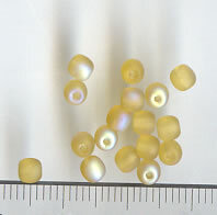 4mm Glasperlen Topaz Matt AB