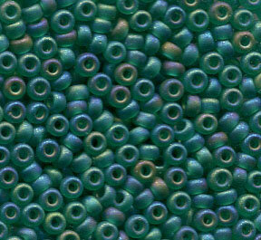 11/0 Roc. Matt Transparent Dark Green AB 147FR