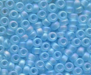 11/0 Roc. Matt Transparent Light Blue AB 148FR