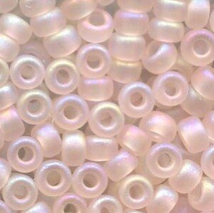 11/0 Roc. Transparent Light Tea Rose Matt AB 155FR