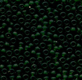 11/0 Roc. Matt Transparent Emerald 156F