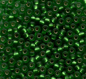 11/0 Roc. Silverlined Matt Green 16F