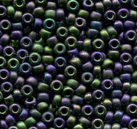 11/0 Roc. Matt Metallic Green-Purple Iris 2019