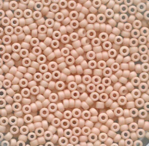 11/0 Roc. Fancy Frosted Light Peach Tan 2023