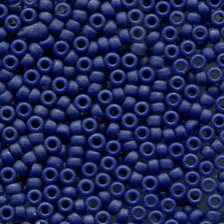 11/0 Roc. Matt Metallic Sapphire Blue 2075