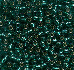 11/0 Roc. Silverlined Teal 2425
