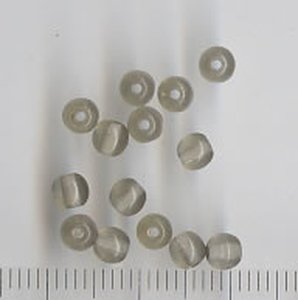 4mm Glasperlen Schwarz-Grau Transparent