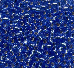 11/0 Roc. Silverlined Dark Cornflower Blue 2431
