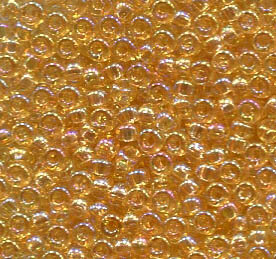 11/0 Roc. Light Gold Lined Crystal AB 251