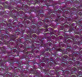 11/0 Roc. Crystal Lined Magenta AB 264
