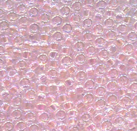 11/0 Roc. Transparent Pale Pink AB 265